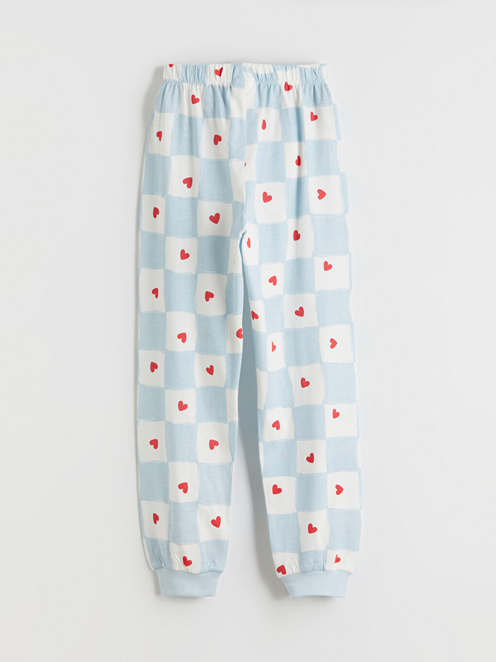 Ekru Bisiklet Yaka Kız Çocuk Pijama Takımı-6