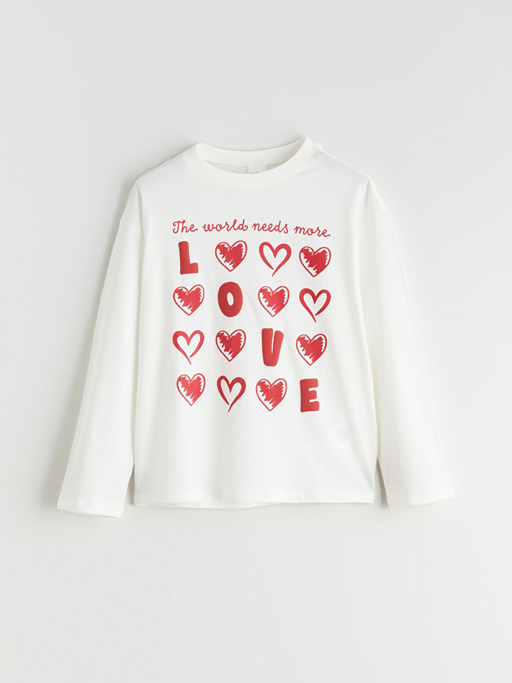 Ekru Bisiklet Yaka Kız Çocuk Pijama Takımı-1