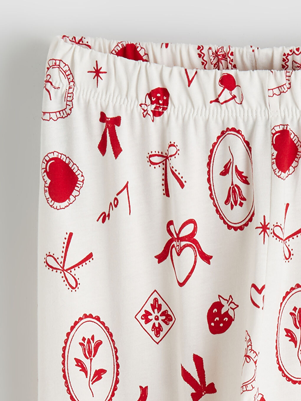 Pembe Bisiklet Yaka Baskılı Kız Çocuk Pijama Takım-5