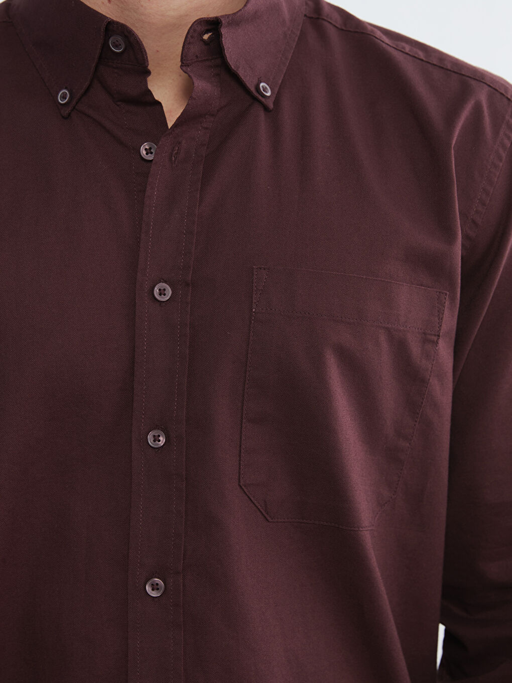 კაცის რეგულარული მორგების ოქსფორდის პერანგი-2