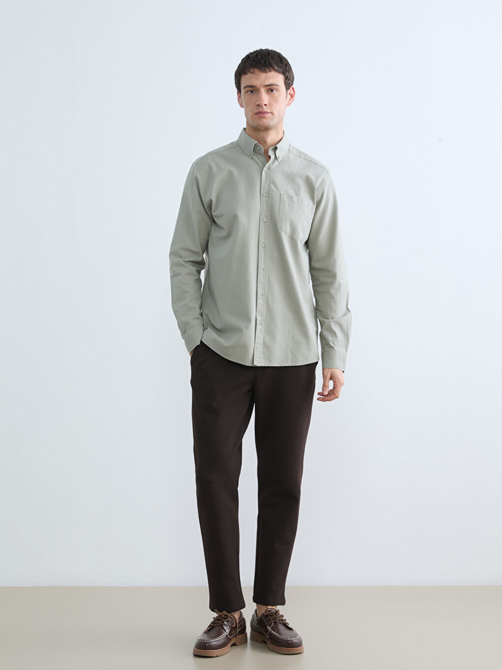 قميص أخضر رجل-1