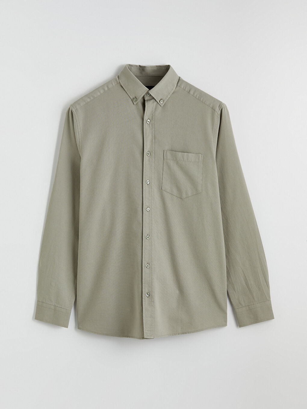 Yeşil Regular Fit Oxford Erkek Gömlek