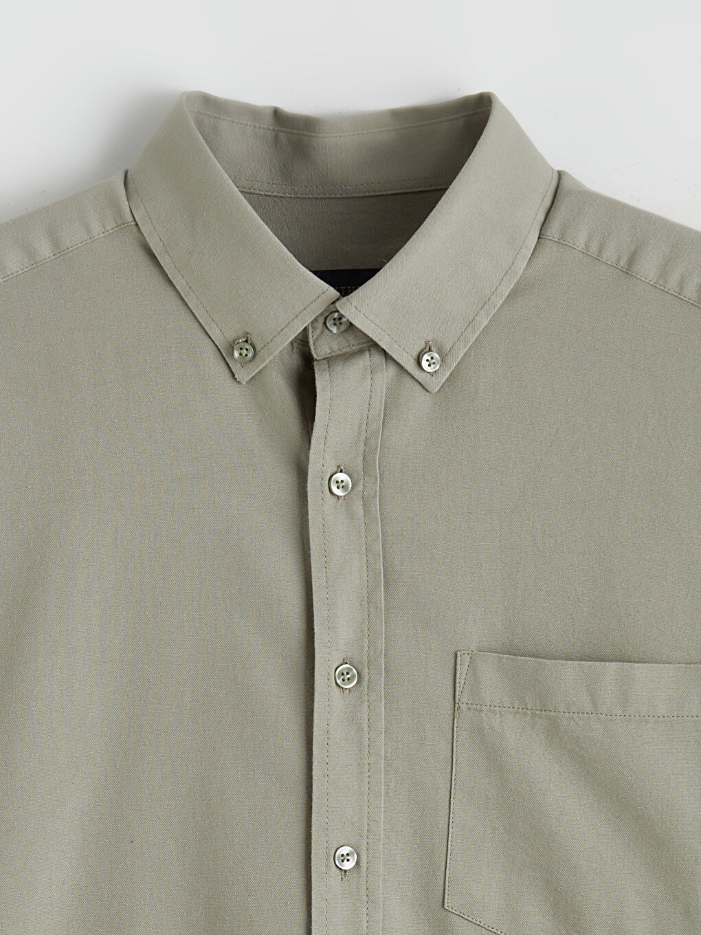 Yeşil Regular Fit Oxford Erkek Gömlek-1