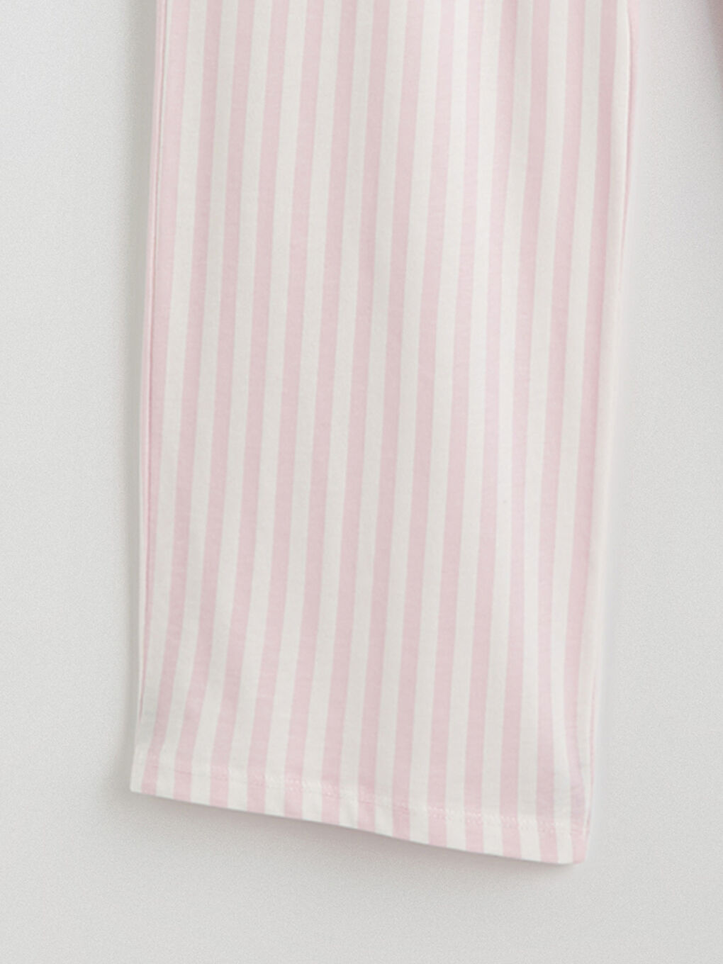 Ekru Gömlek Yaka Nakışlı Kadın Pijama Takım-4