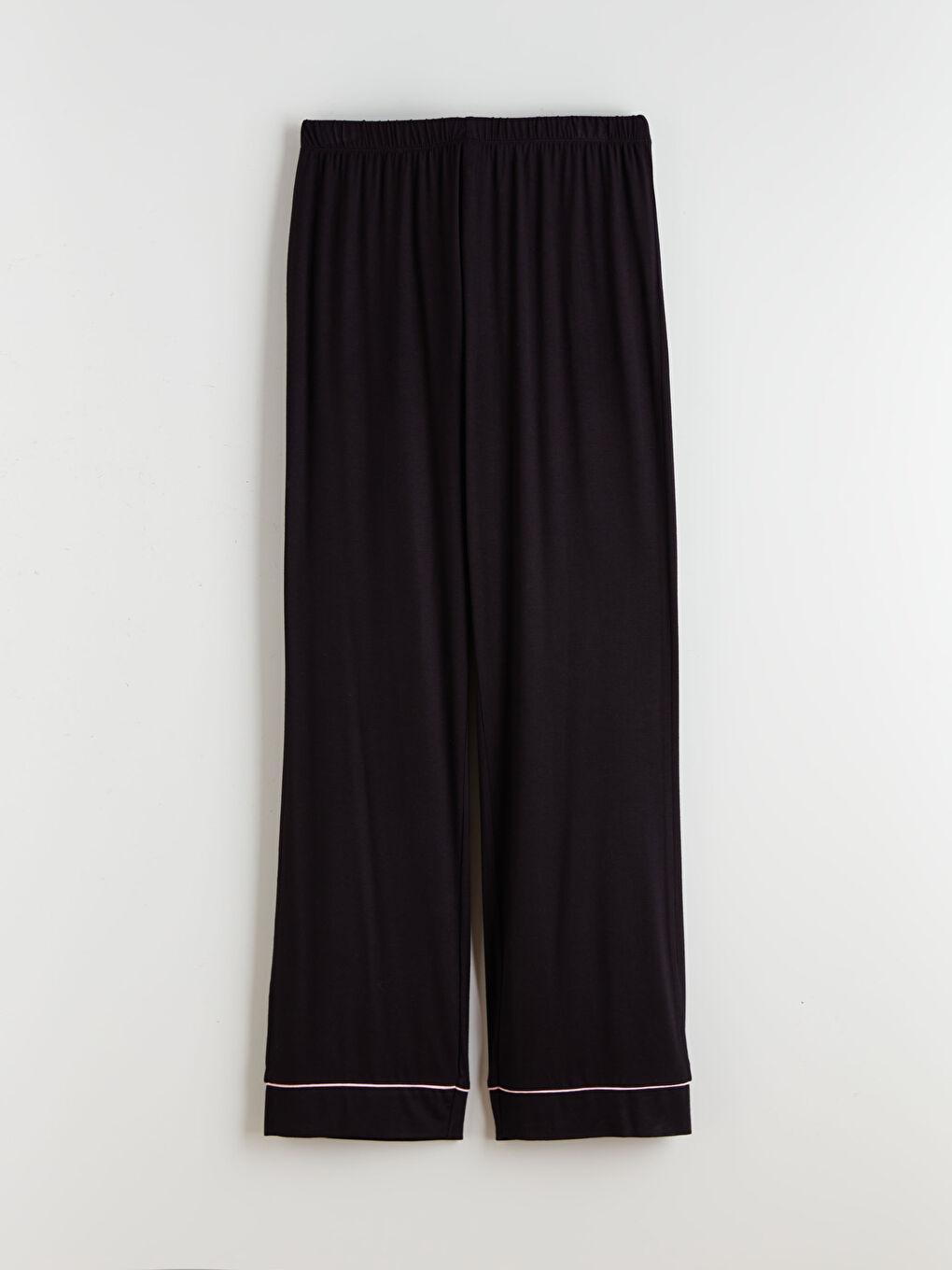 Siyah Beli Lastikli Kadın Pijama Altı