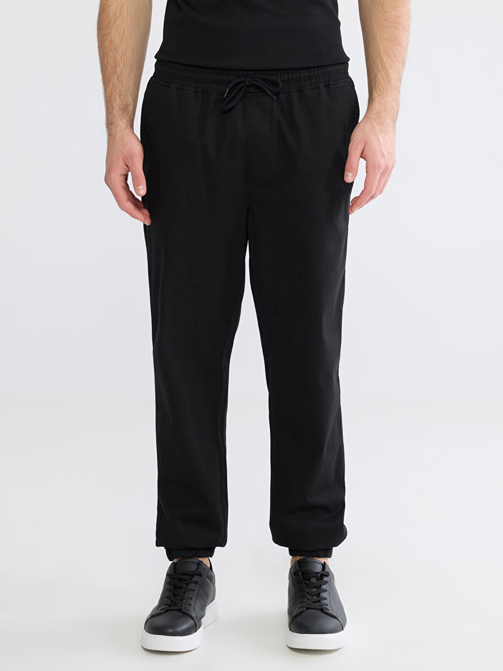 Standardni kroj Gabardine Muške Jogger Pantalone-1