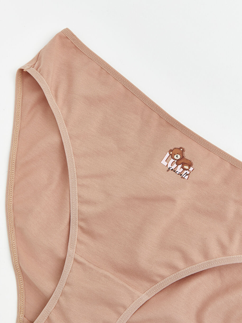 Kahverengi Baskılı Bikini Külot-2