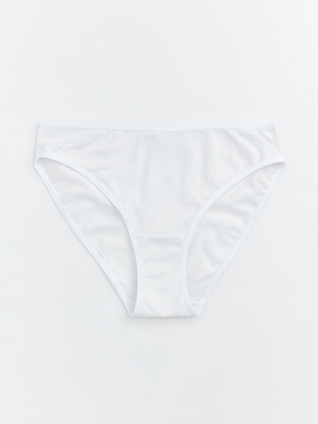 Beyaz Düz Bikini Külot