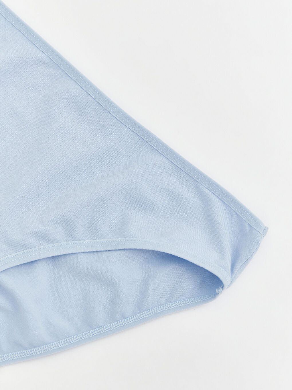 Mavi Düz Bikini Külot	-2