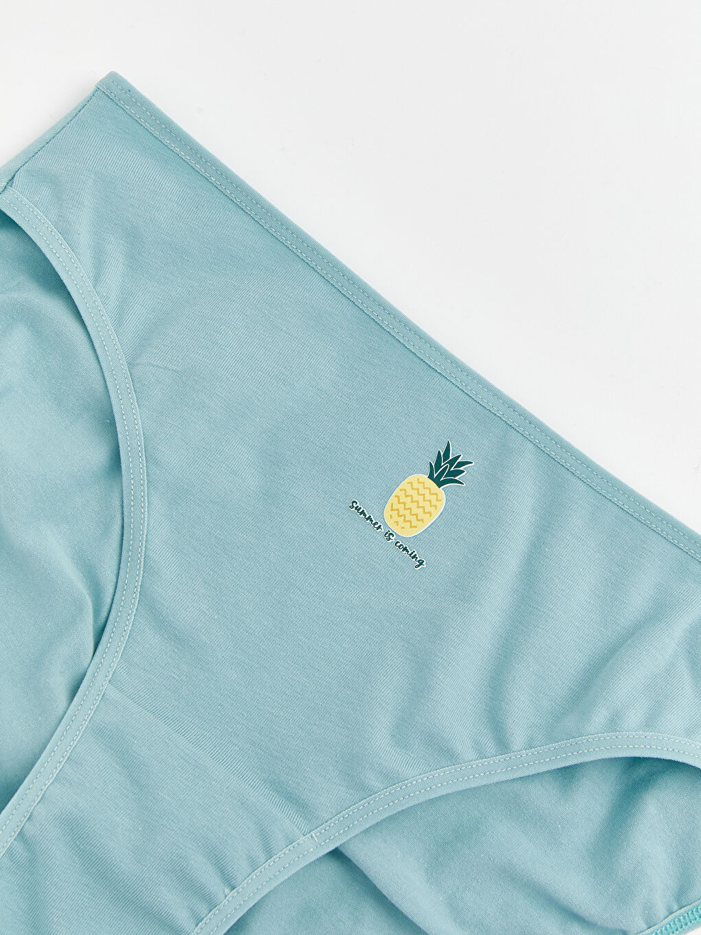 Yeşil Baskılı Bikini Külot	-2