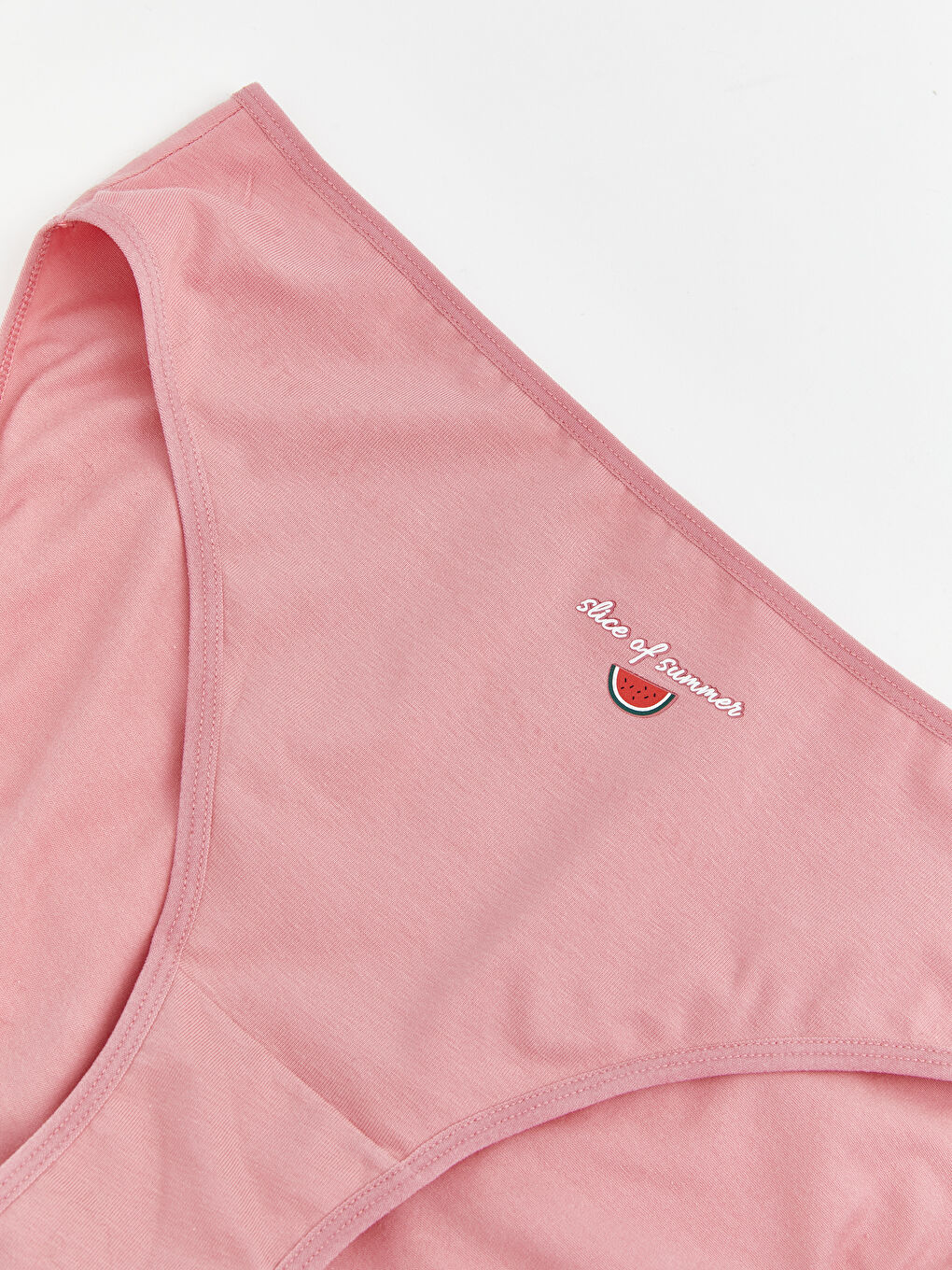 Pembe Baskılı Bikini Külot	-2