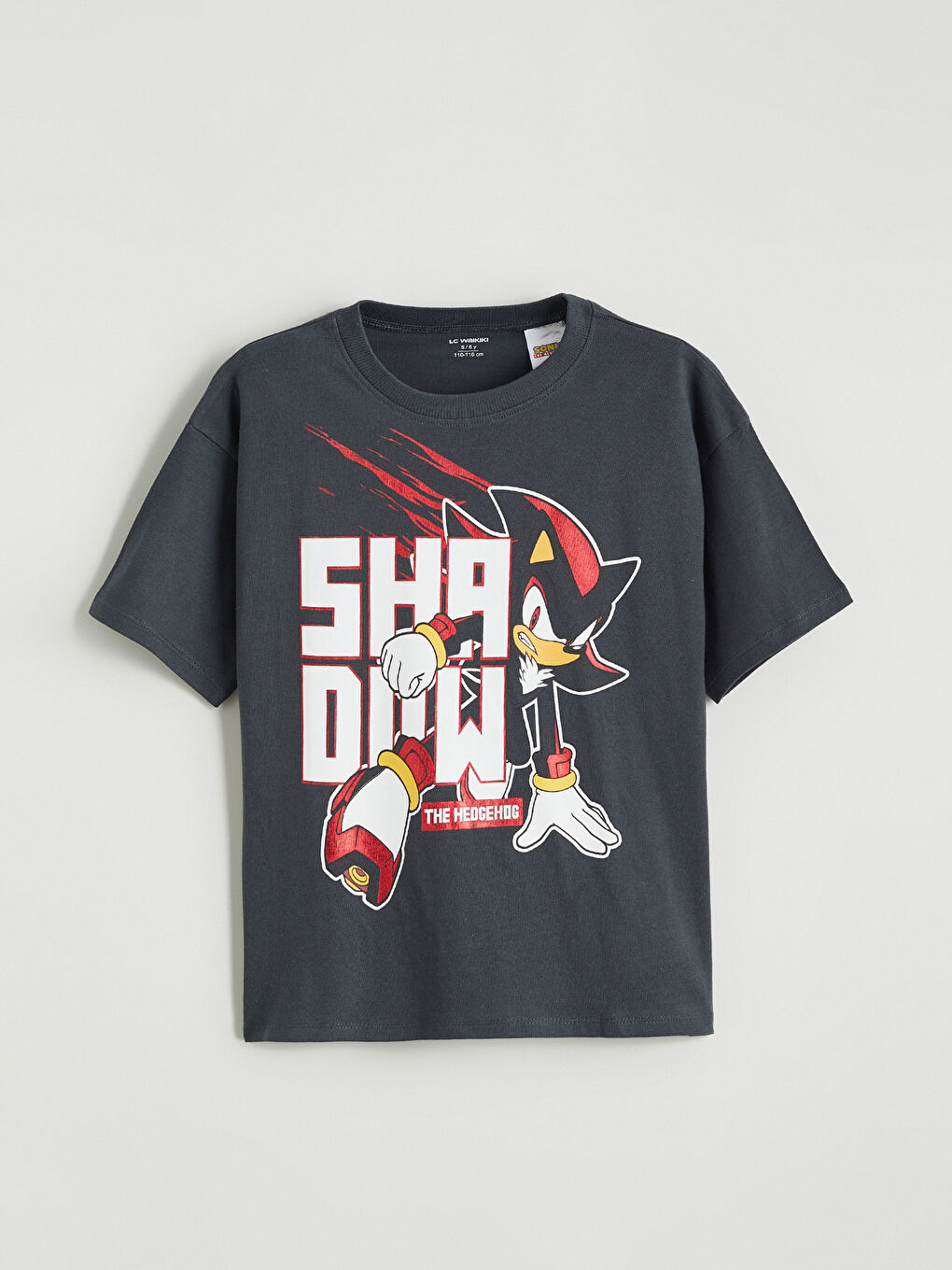 Antrasit Sonic Baskılı Erkek Çocuk Tişört