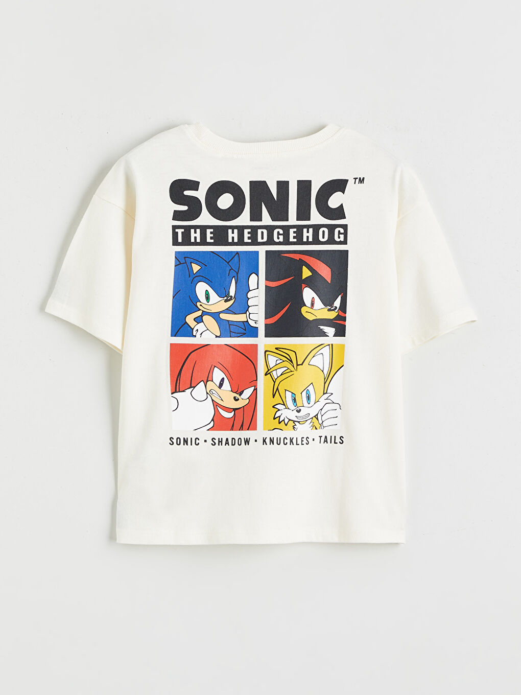 Bej Sonic Baskılı Erkek Çocuk Penye Tişört-2