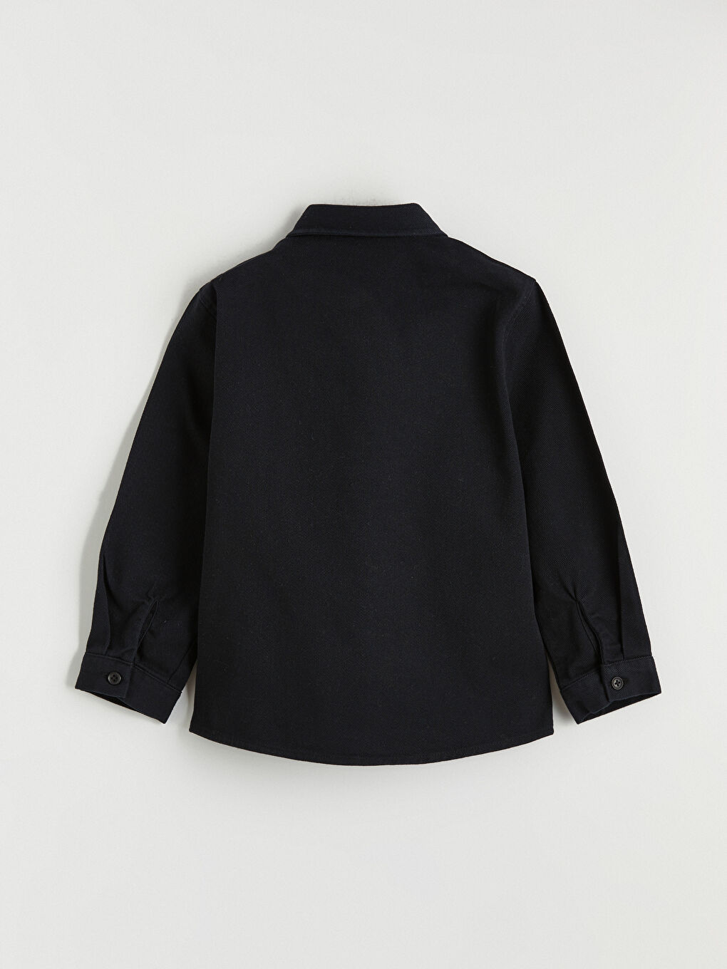 Siyah Gabardin Erkek Çocuk Gömlek-1