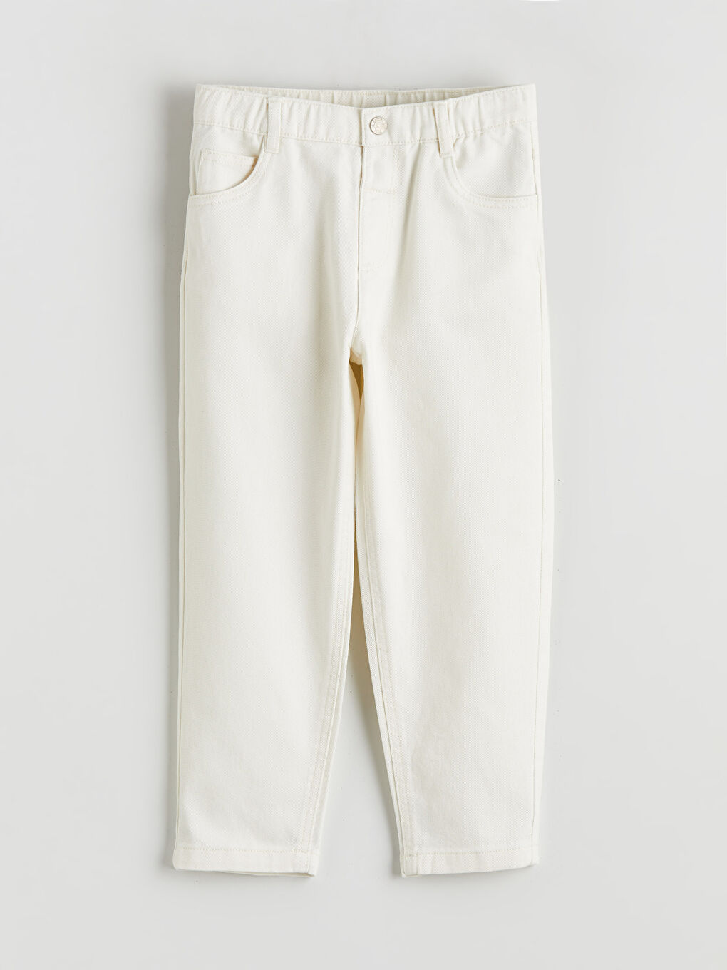 Bej Baggy Fit Erkek Çocuk Pantolon