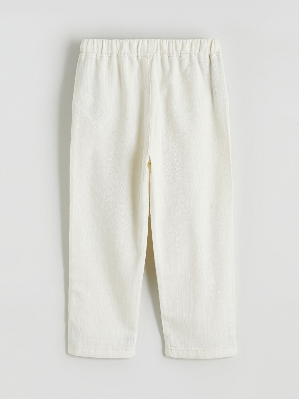 Bej Beli Lastikli Erkek Çocuk Pantolon-2