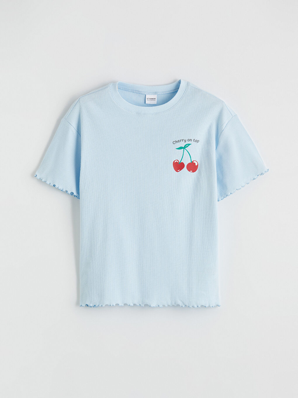 Mavi Baskılı Kız Çocuk Pijama Takımı-1