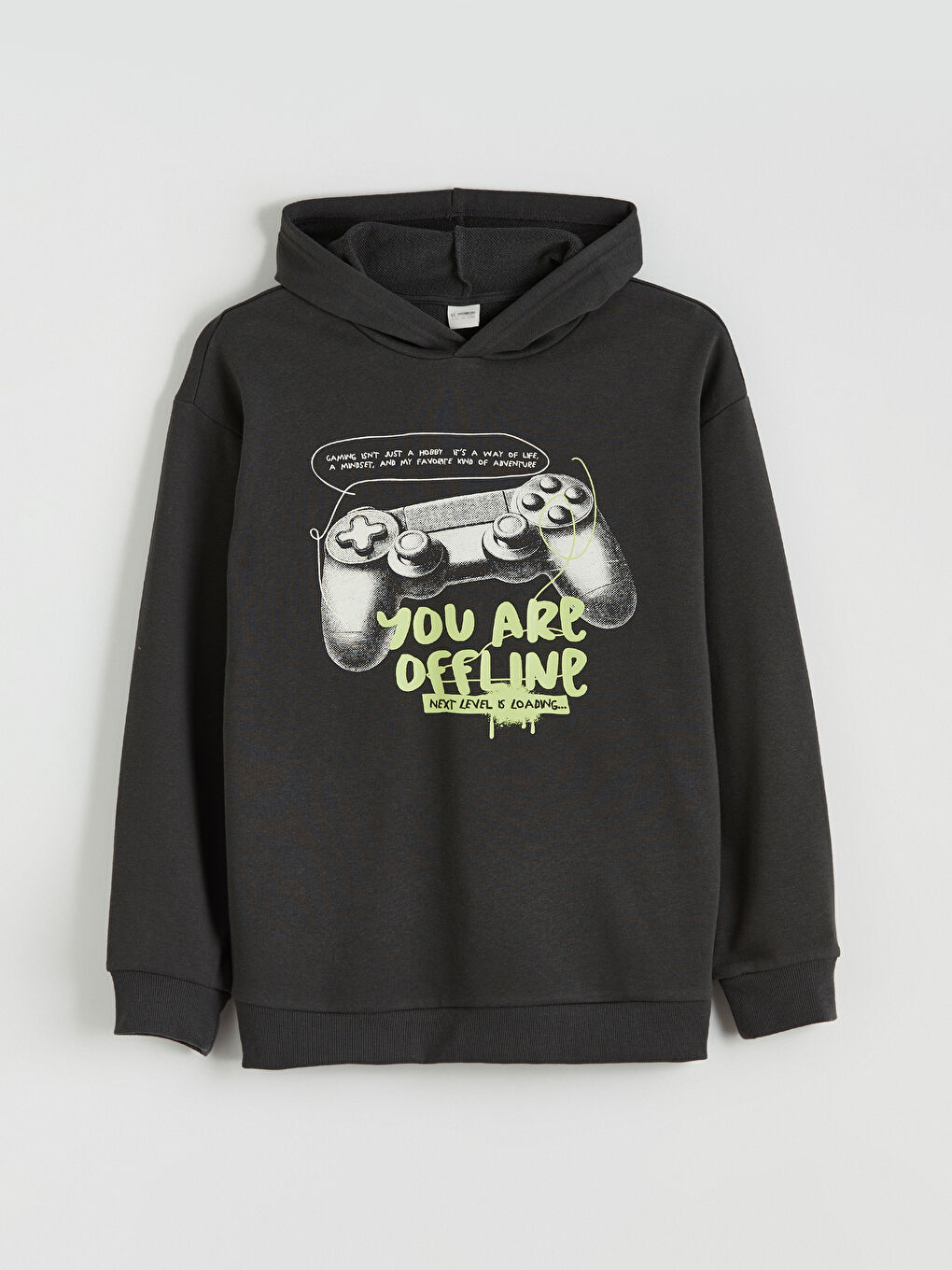 Kapüşonlu Baskılı Erkek Çocuk Sweatshirt