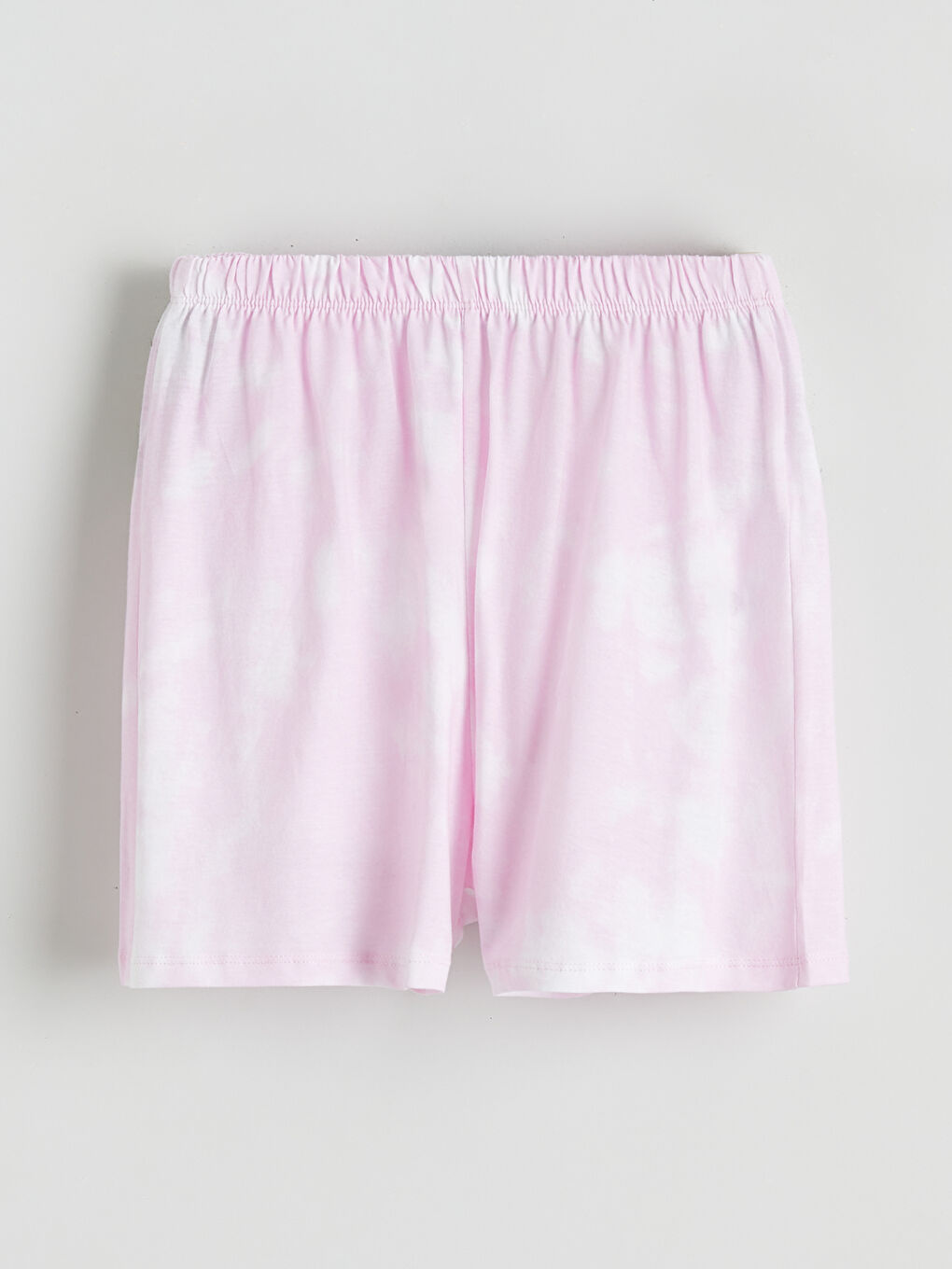 Девочки Розовый Пижамный комплект с шортами-2