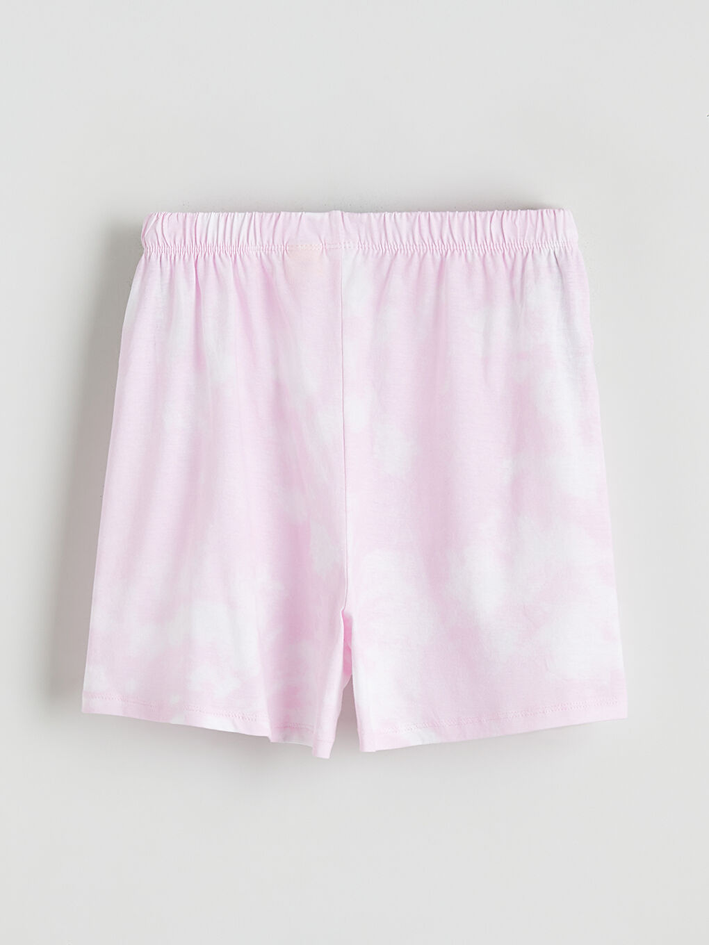 Девочки Розовый Пижамный комплект с шортами-4