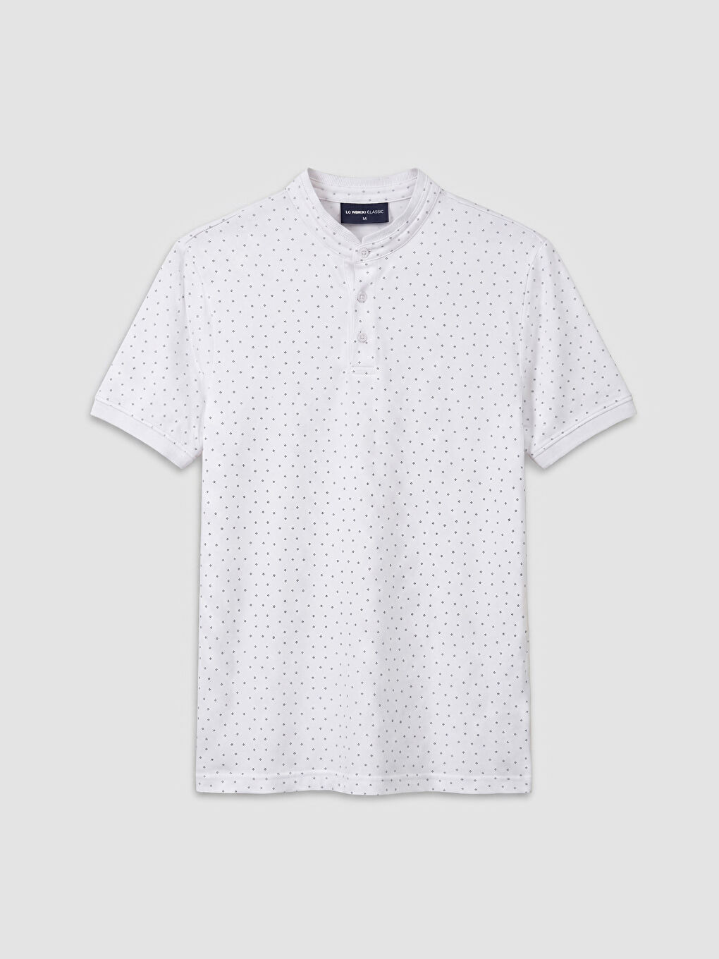 Hakim Yaka Desenli Pike Erkek Tişört