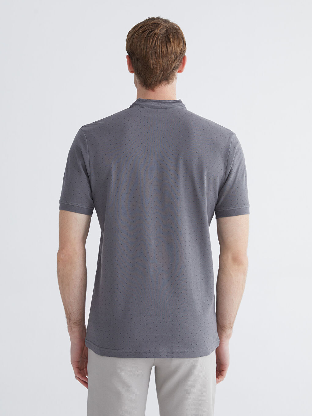 Мужчины Антрацитовый Футболка-3