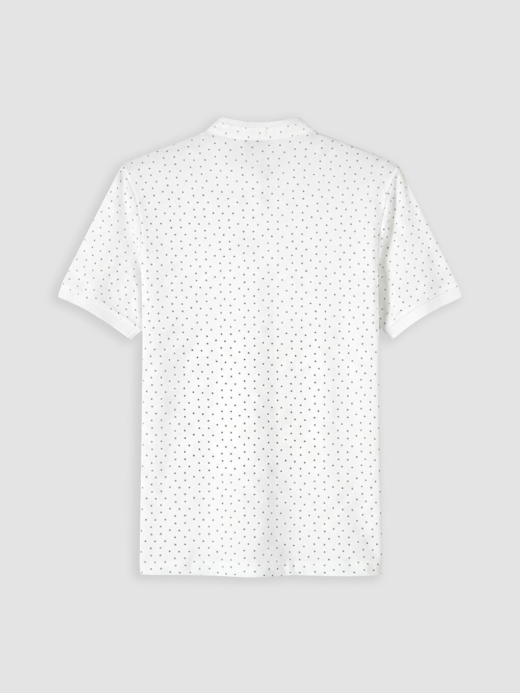 Grandad Collar Patterned Pique Men's T-Shirt-1