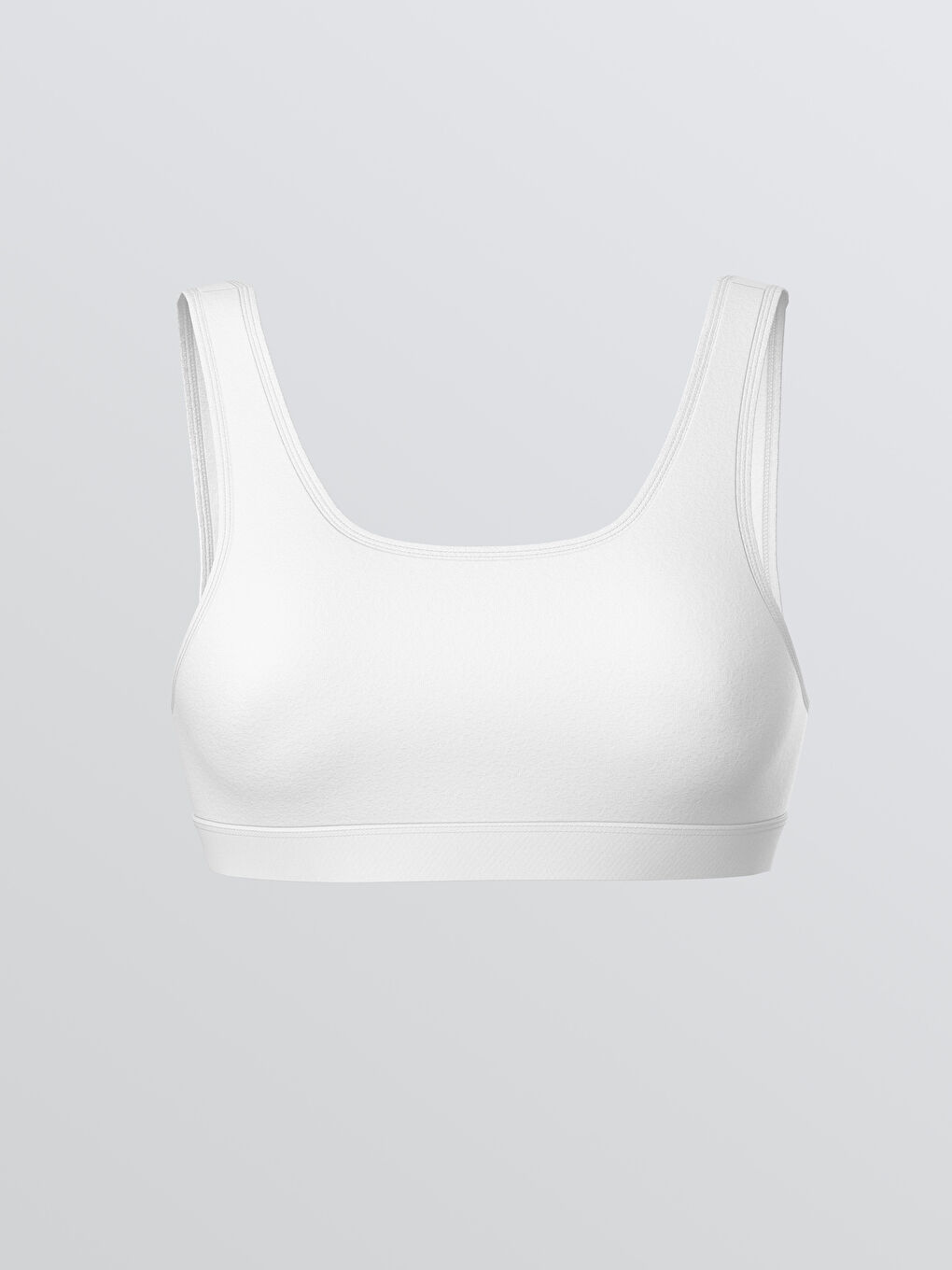 Siyah U Yaka Düz Büstiyer 2'li Paket-4