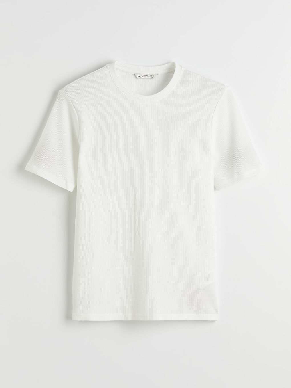 Ekru Bisiklet Yaka Erkek Tişört