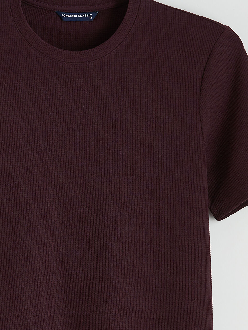 Mürdüm Bisiklet Yaka Erkek Tişört-1