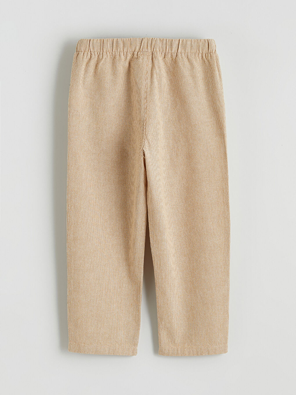 Kahverengi Beli Lastikli Keten Görünümlü Erkek Çocuk Pantolon-2