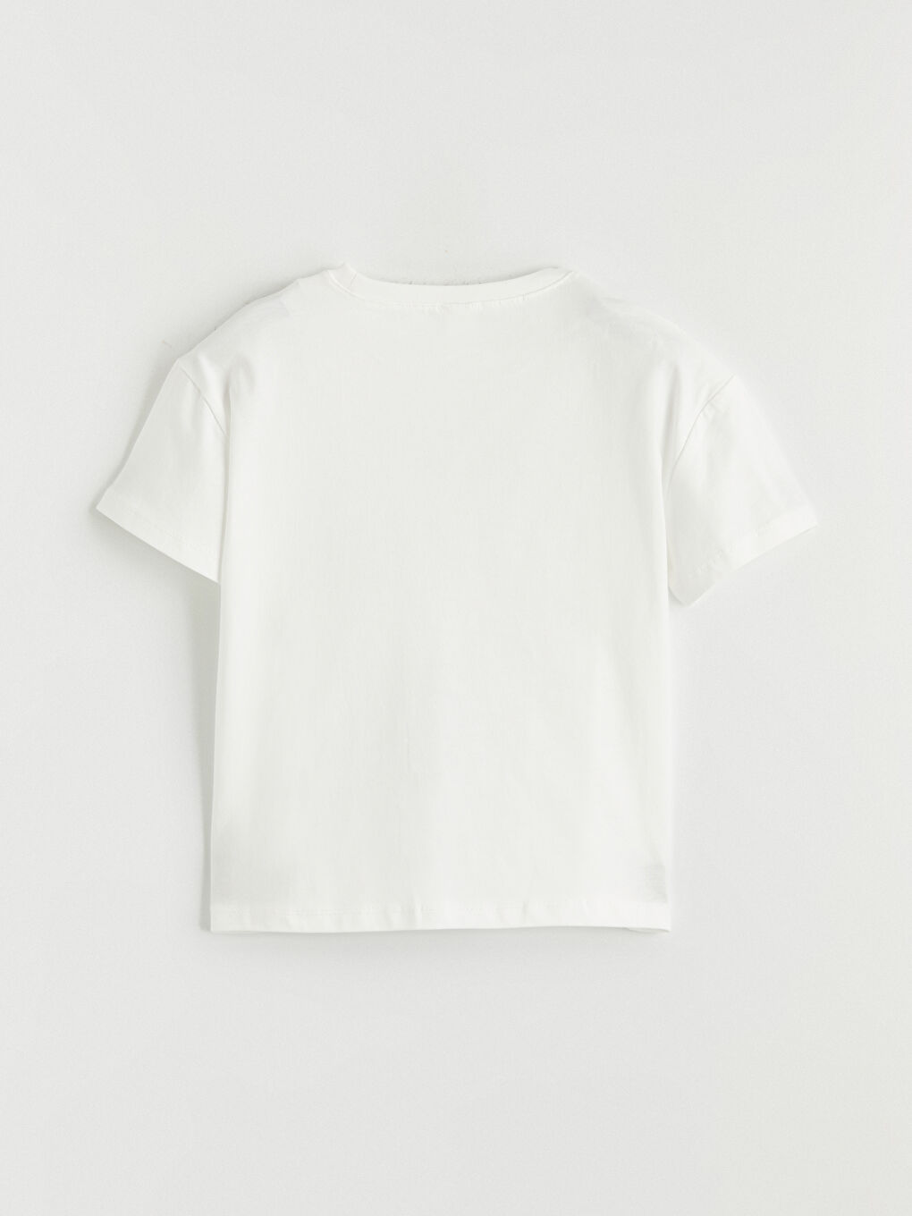 Bej Bisiklet Yaka Dinozor Baskılı Erkek Çocuk Tişört-1