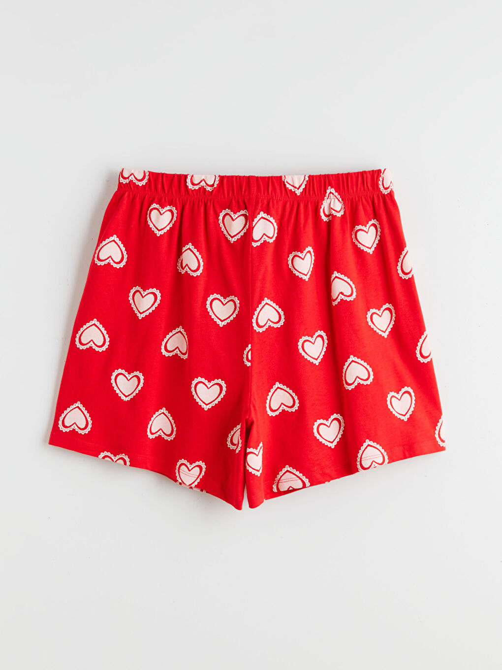 طقم بيجاما أحمر امرأة-8