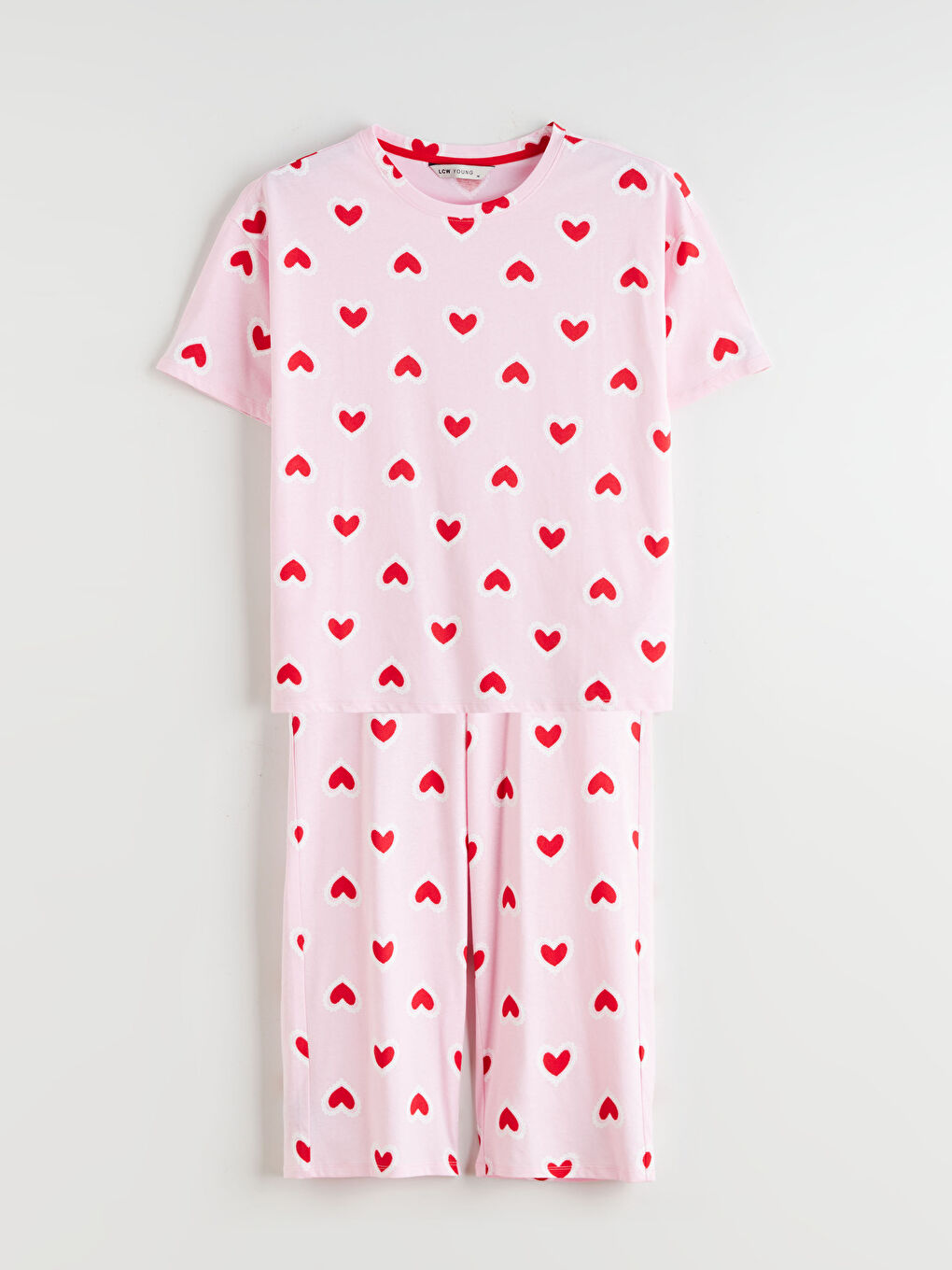 سێتی بیجامەی کاپری په‌مه‌یی ژن-4