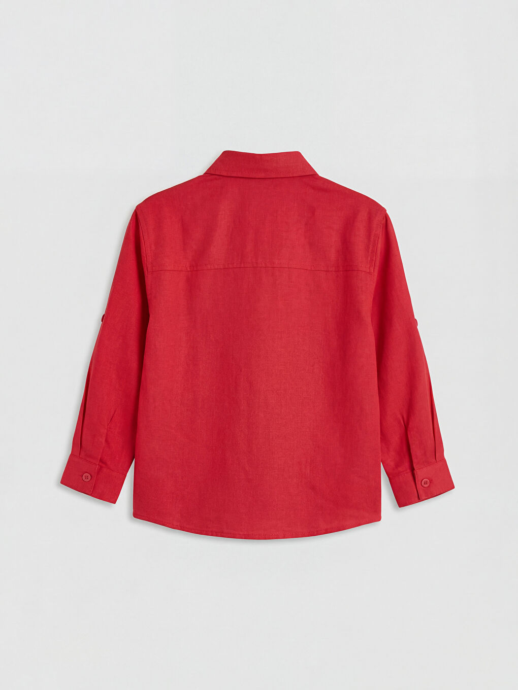 Kırmızı Basic Erkek Çocuk Gömlek-1