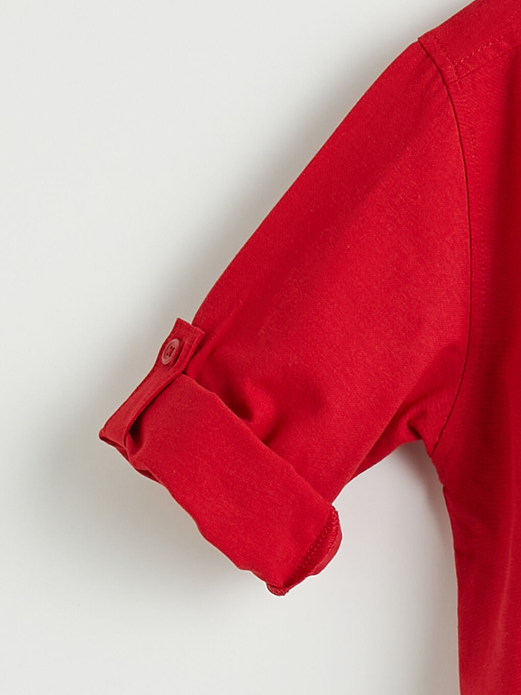 Kırmızı Basic Erkek Çocuk Gömlek-2