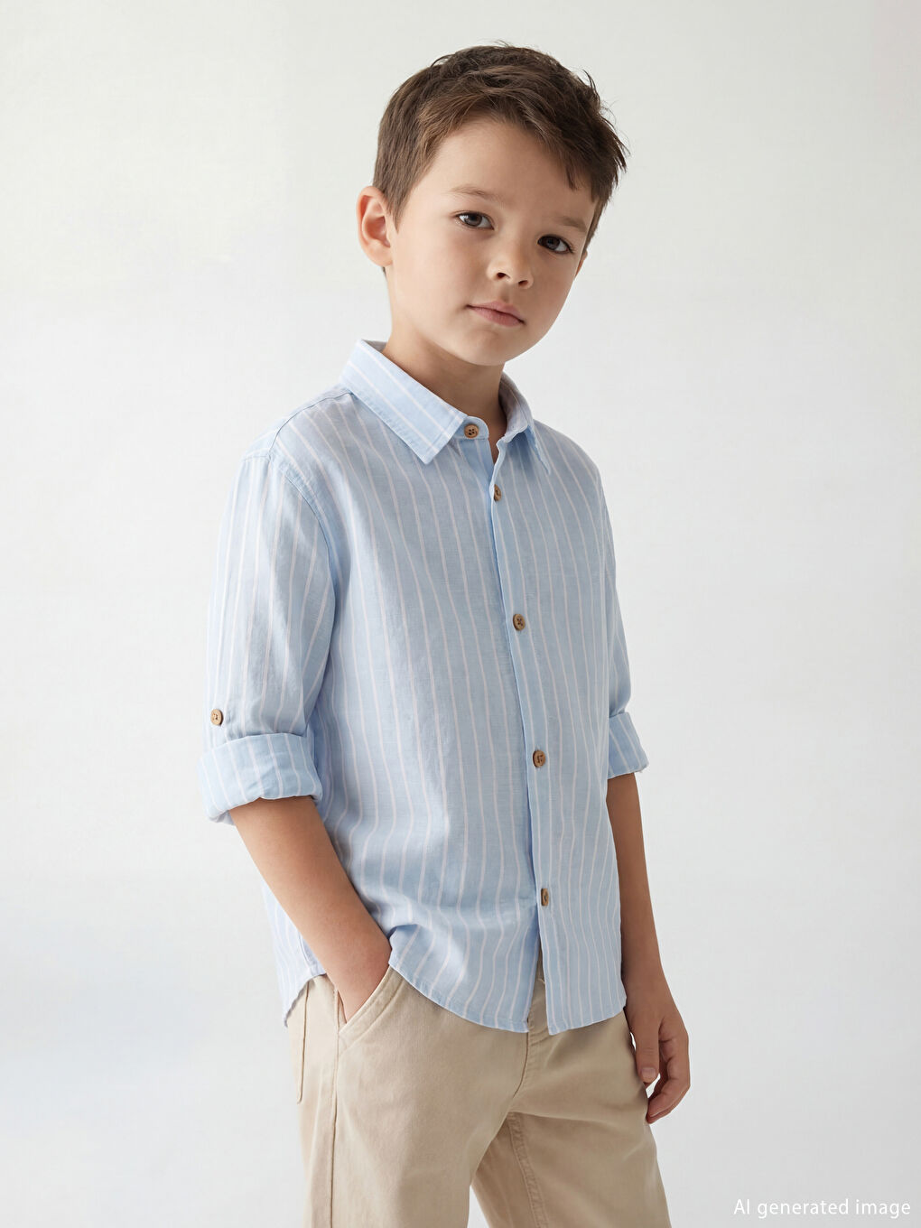 Long Sleeve Striped Boys' Shirt