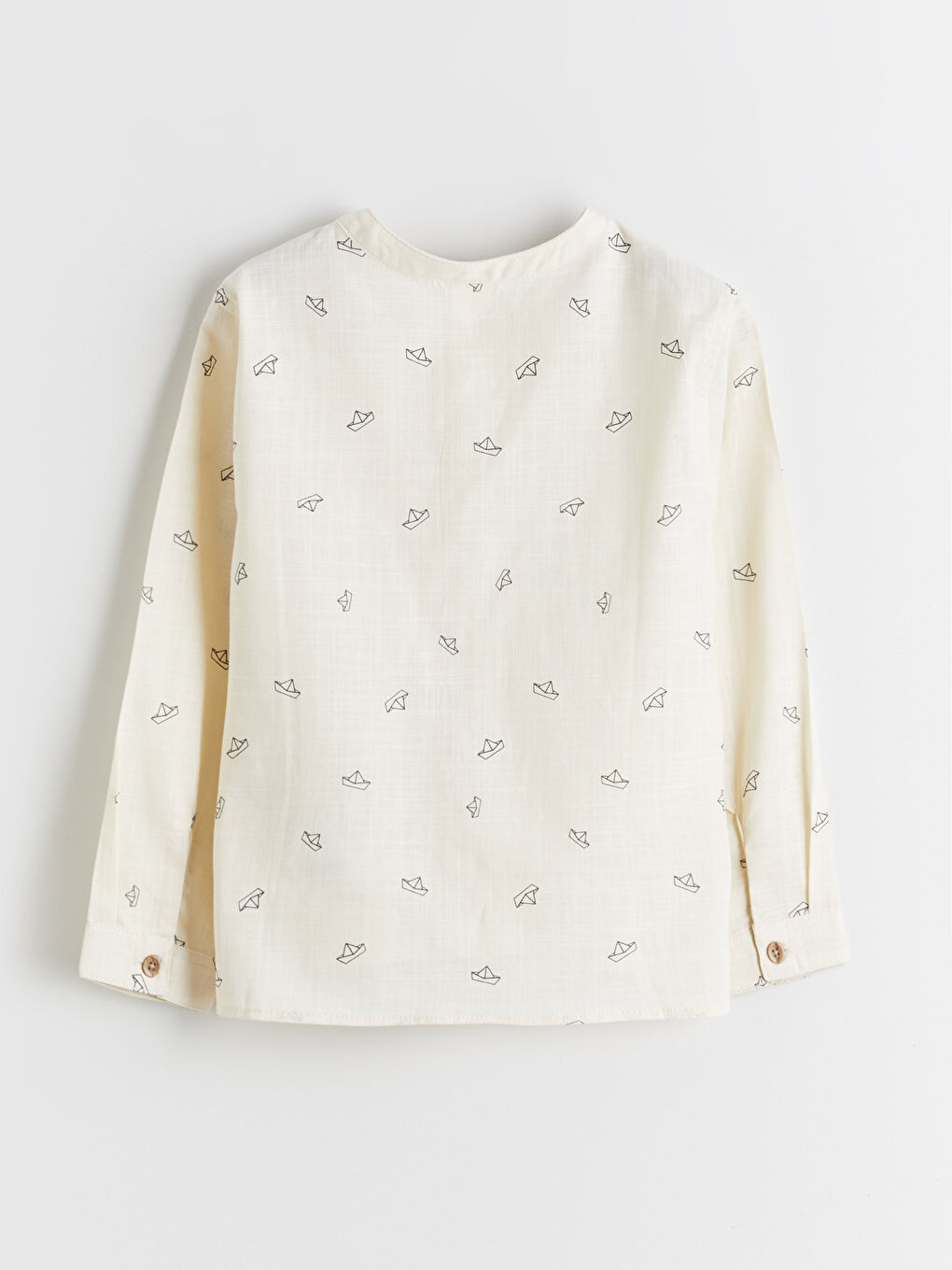 Hakim Yaka Erkek Çocuk Poplin Gömlek-1