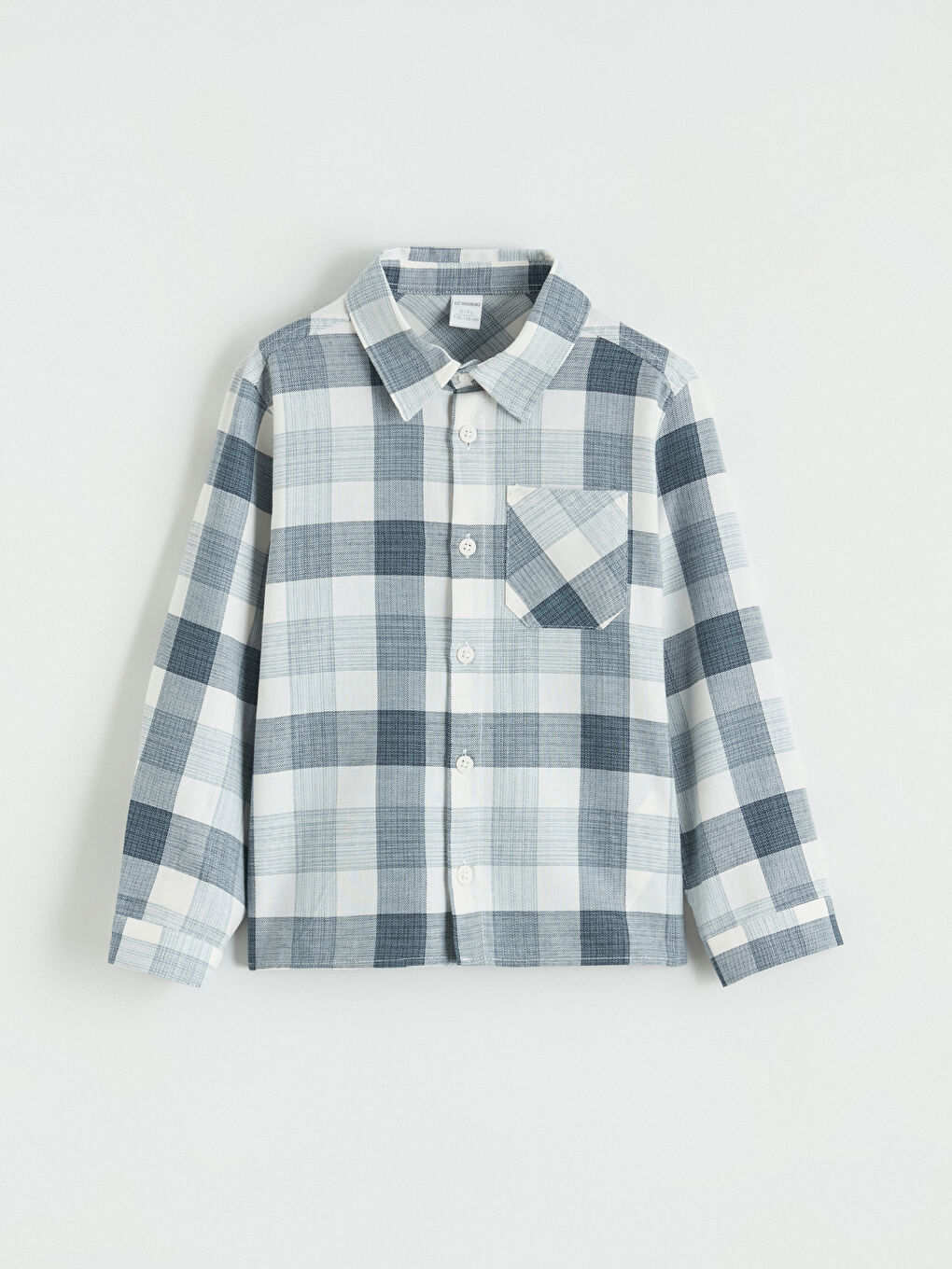 Lacivert Ekose Erkek Çocuk Gömlek