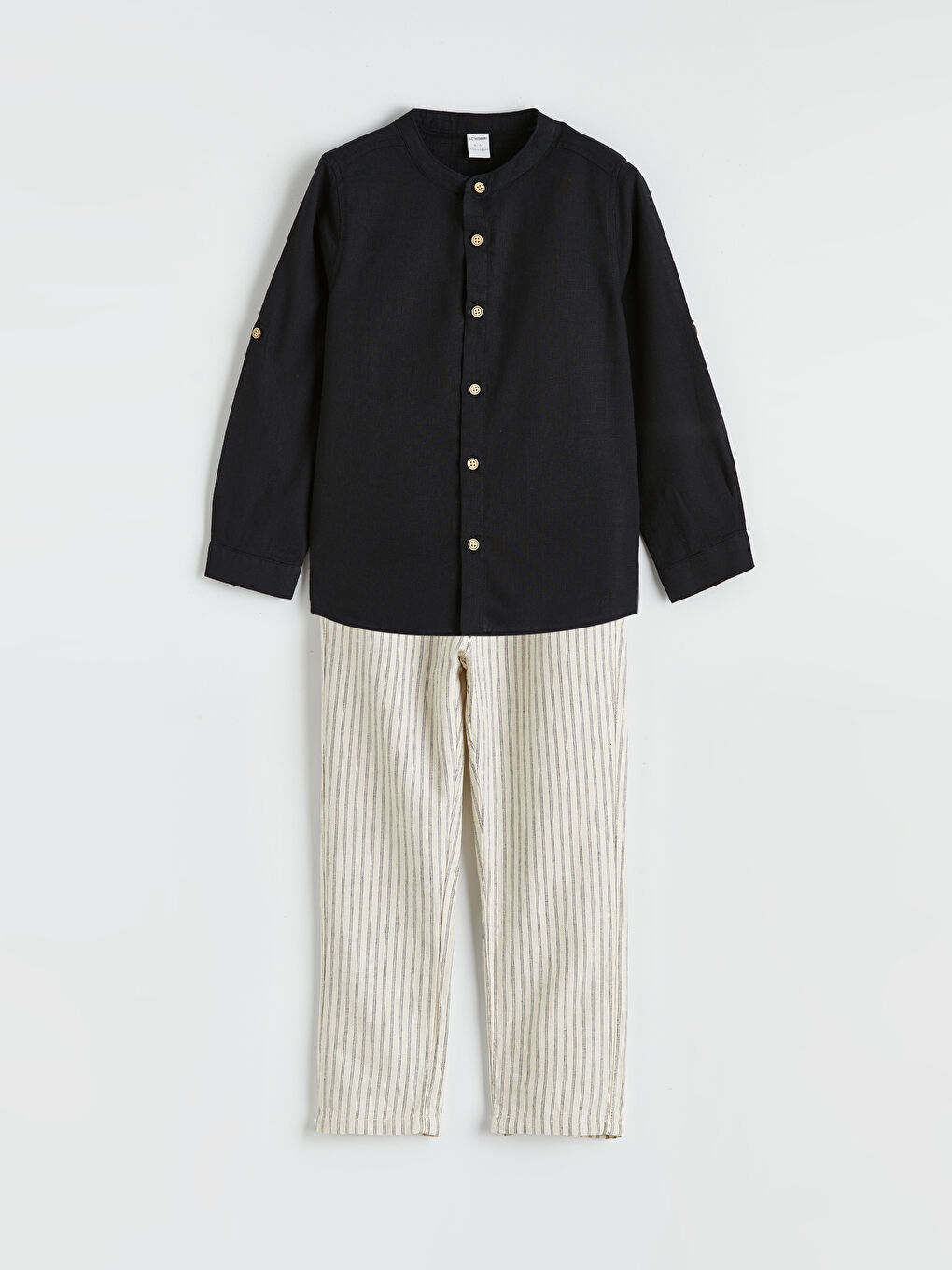 Antrasit Erkek Çocuk Gömlek ve Pantolon