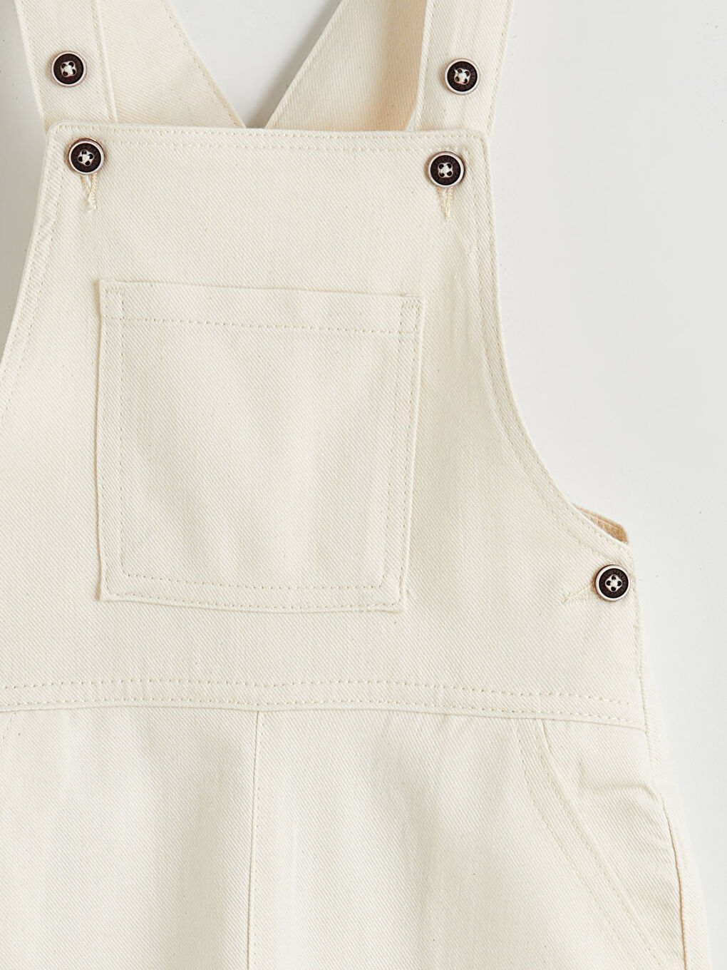 Bej Kare Yaka Erkek Çocuk Jean Salopet-2