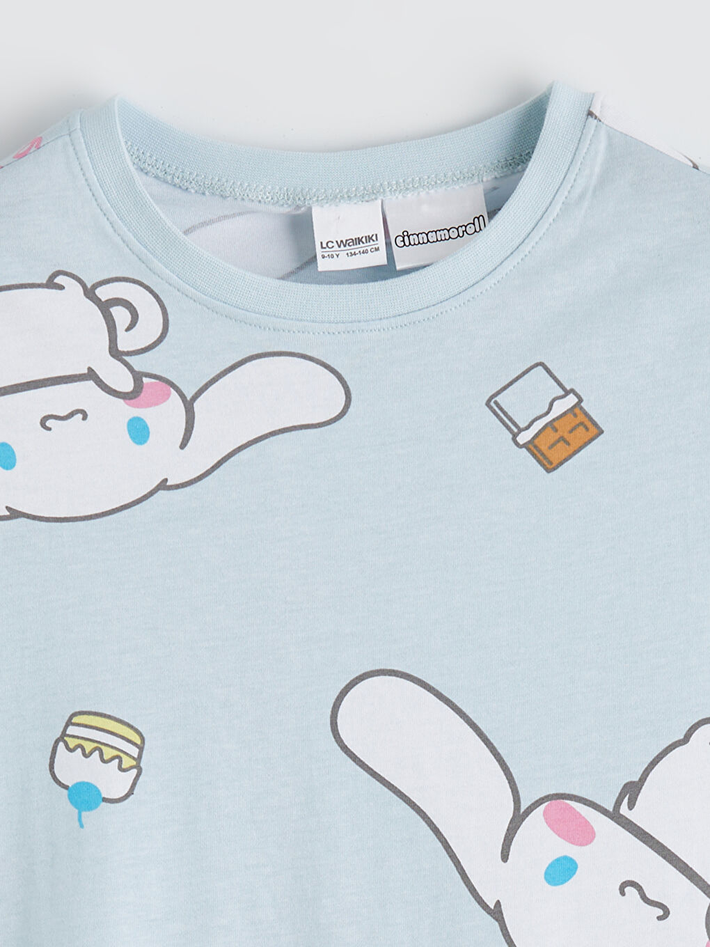 Cinnamoroll-Druck Pyjama-Set für Mädchen mit Rundhalsausschnitt.-2