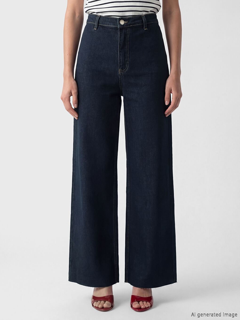 Wide Leg Women's Jeans-1