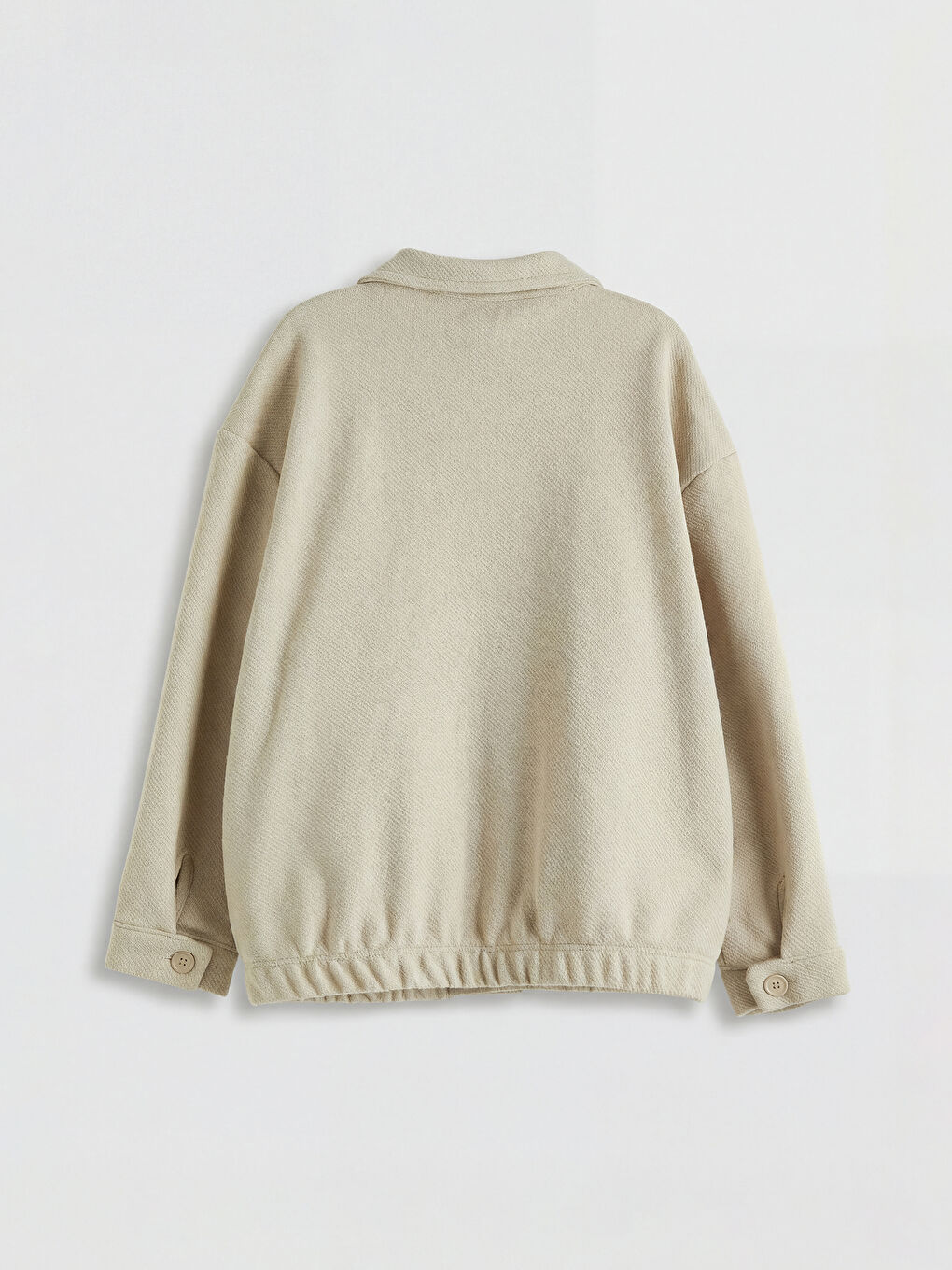 Bej Uzun Kollu Erkek Çocuk Gömlek-1