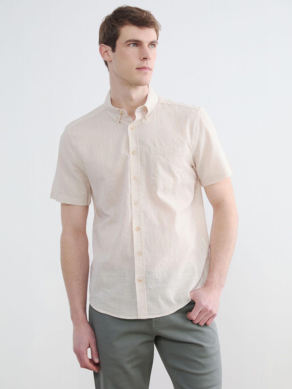 Man BEIGE Shirt