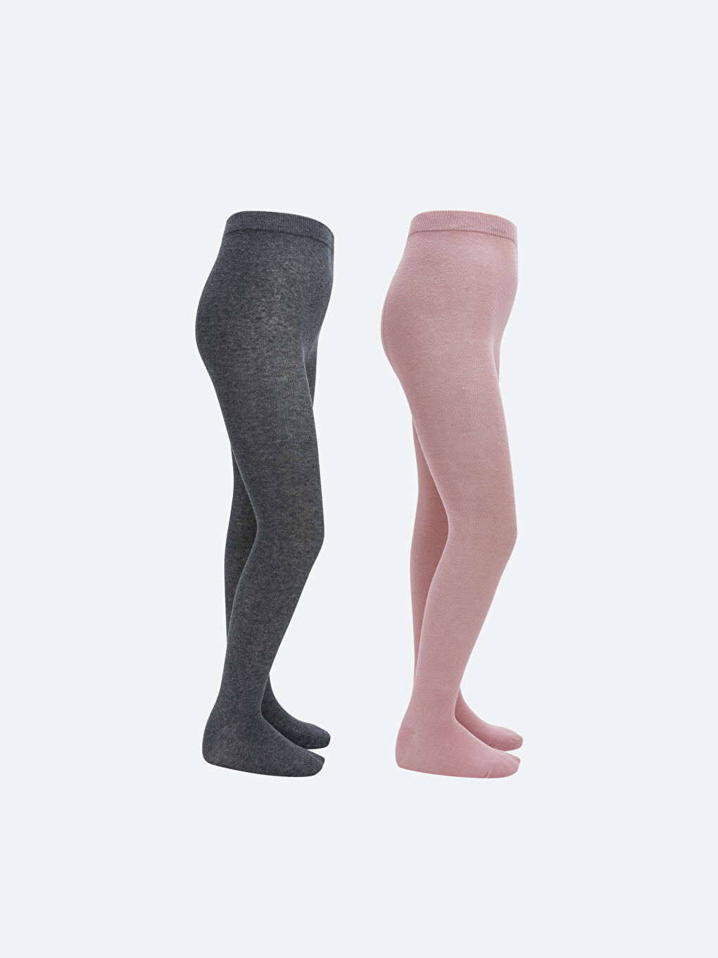 Pembe Basic Kız Çocuk Külotlu Çorap 2'li