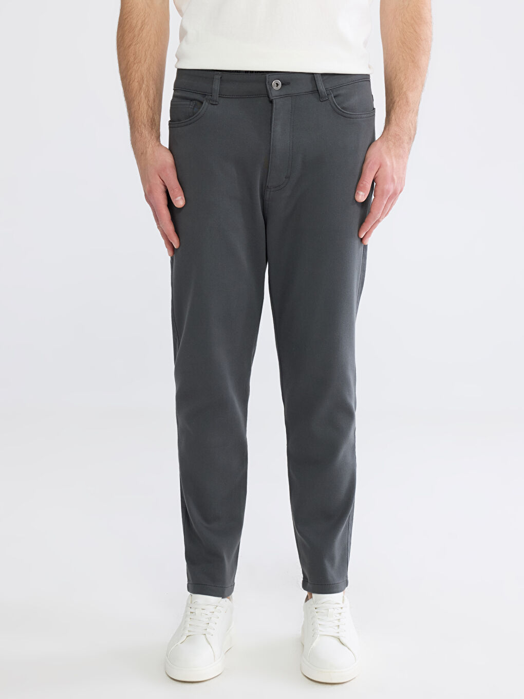 Antrasit Regular Fit Erkek Pantolon-1