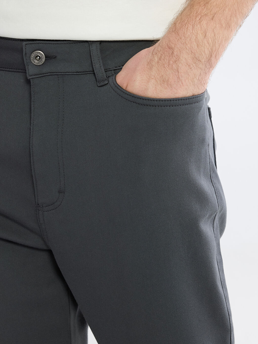 Antrasit Regular Fit Erkek Pantolon-2