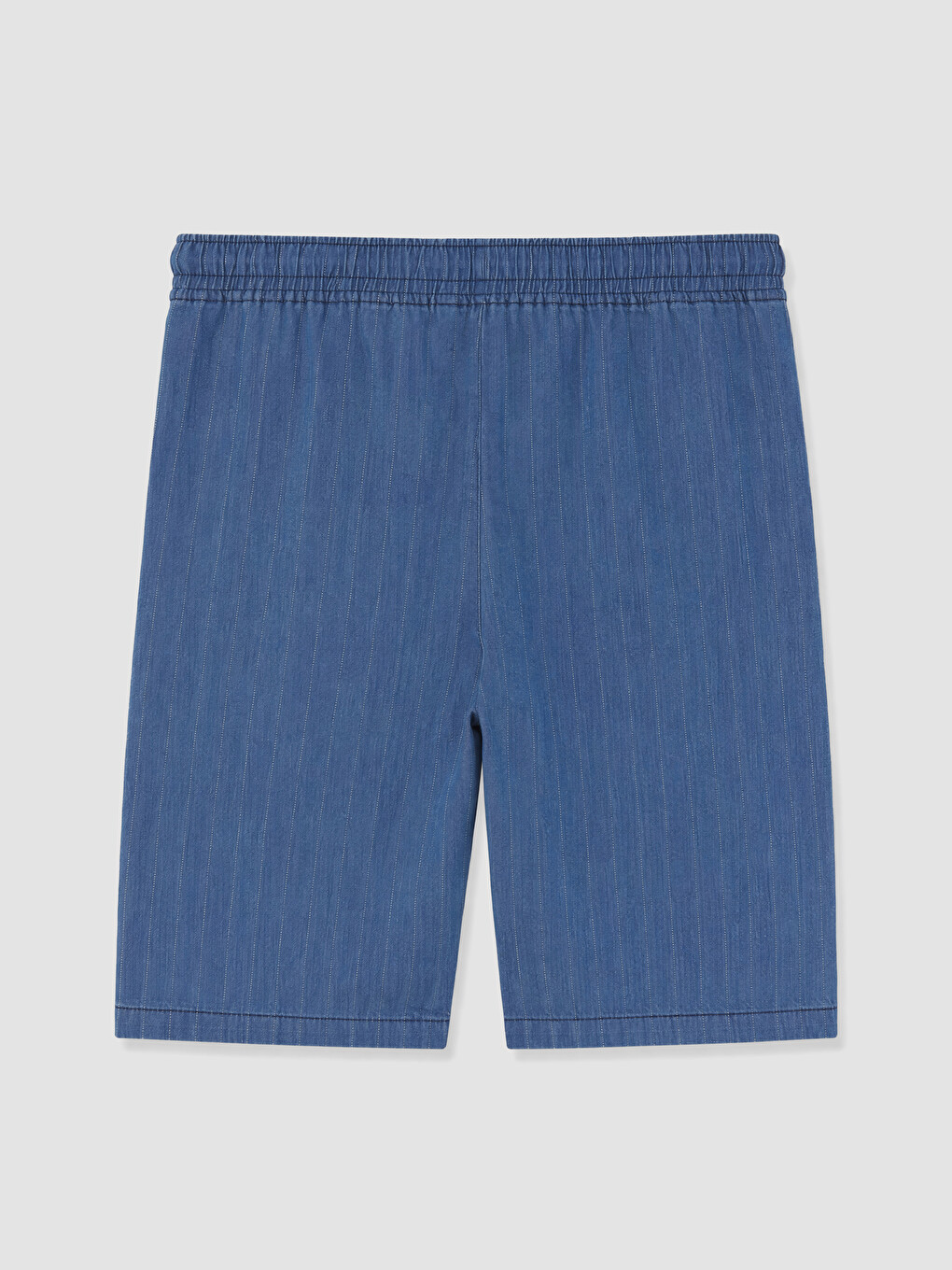 İndigo Beli Lastikli Erkek Çocuk Jean Şort-1