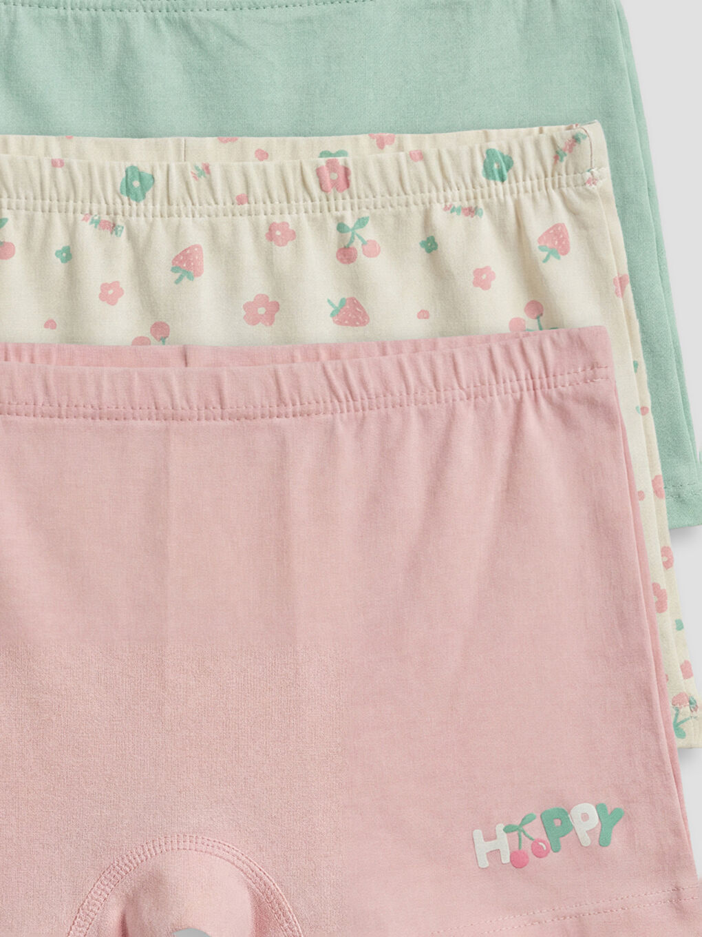 سراويل بوكسر منقوشة للبنات - عبوة من 3 قطع-2